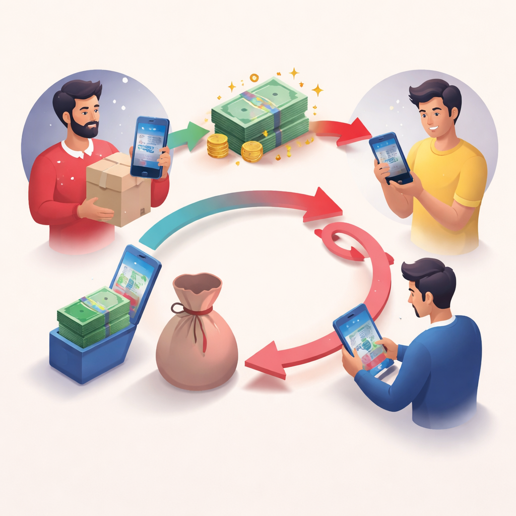 Illustration pour "Comment fonctionne l’arnaque au trop-perçu dans une vente entre particuliers"