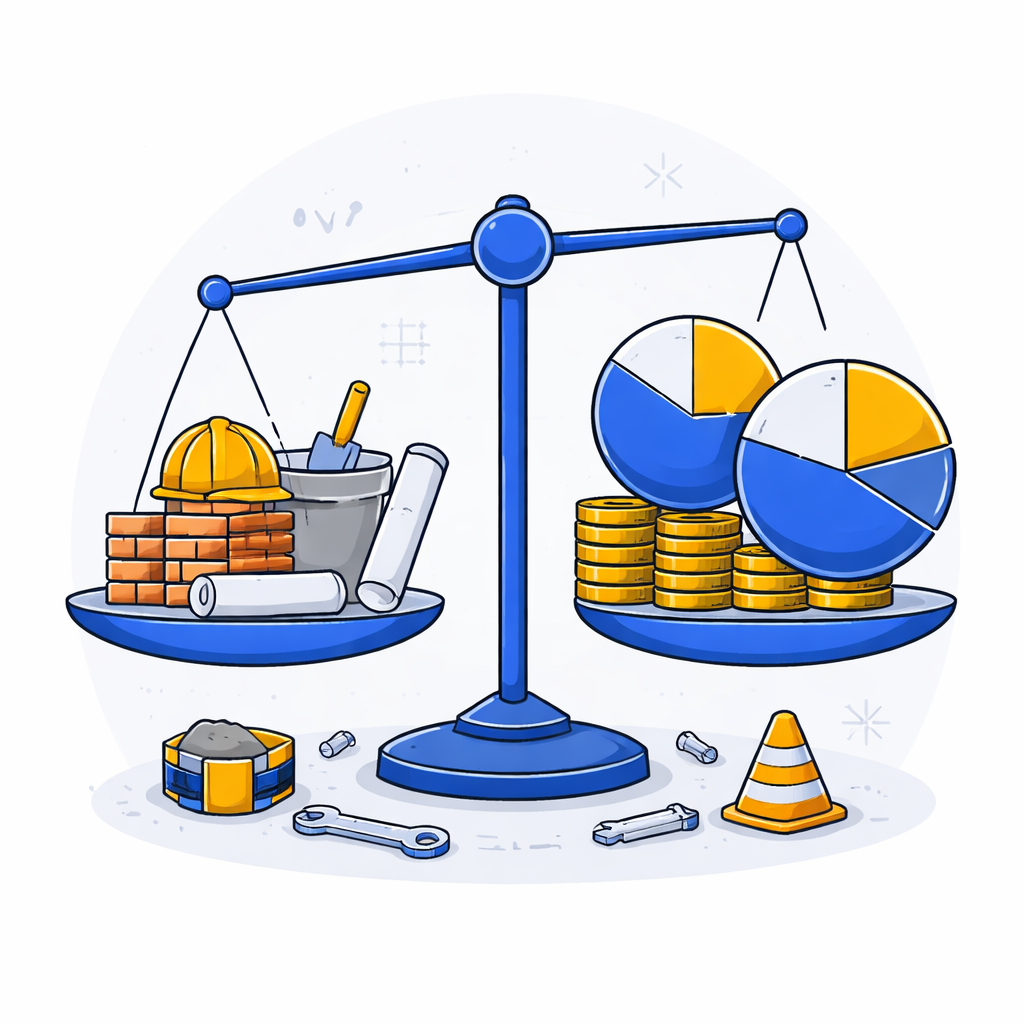 Illustration pour "Quel <strong>pourcentage acompte travaux</strong> est courant en pratique"