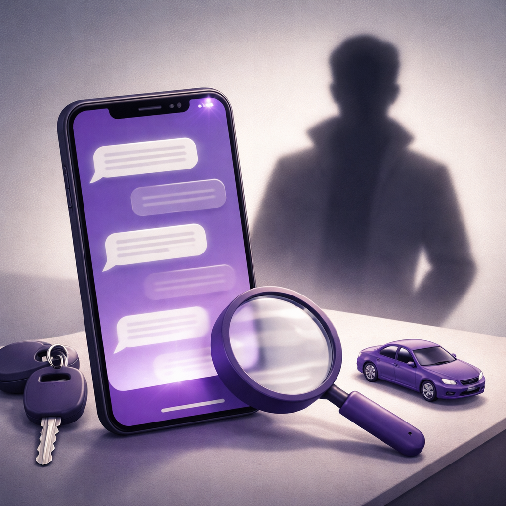 Illustration pour "Comment reconnaître un <strong>faux acheteur voiture</strong> dès les premiers échanges"