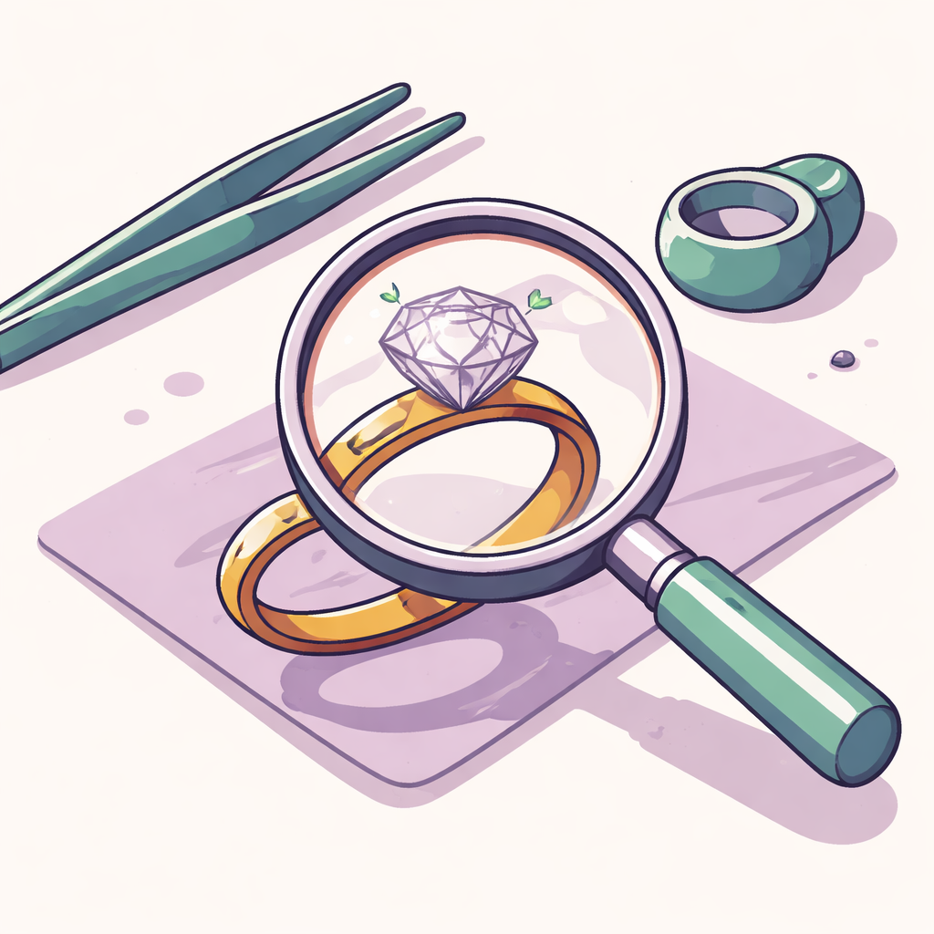 Illustration pour "Bijou occasion vérification authenticité : ce qu’il faut contrôler en premier"