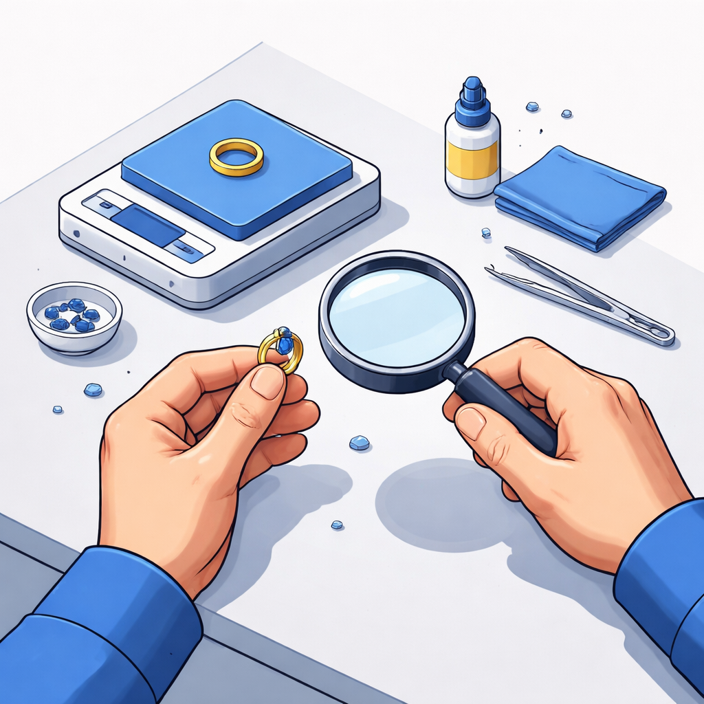 Illustration pour "Comment authentifier un bijou sans matériel professionnel"