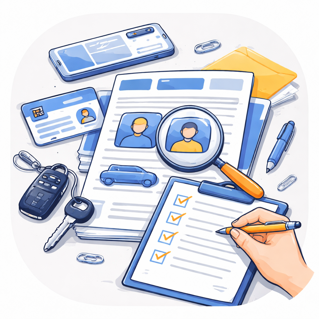 Illustration pour "Comment vérifier une <strong>carte grise double propriétaire problème</strong> avant d’acheter"