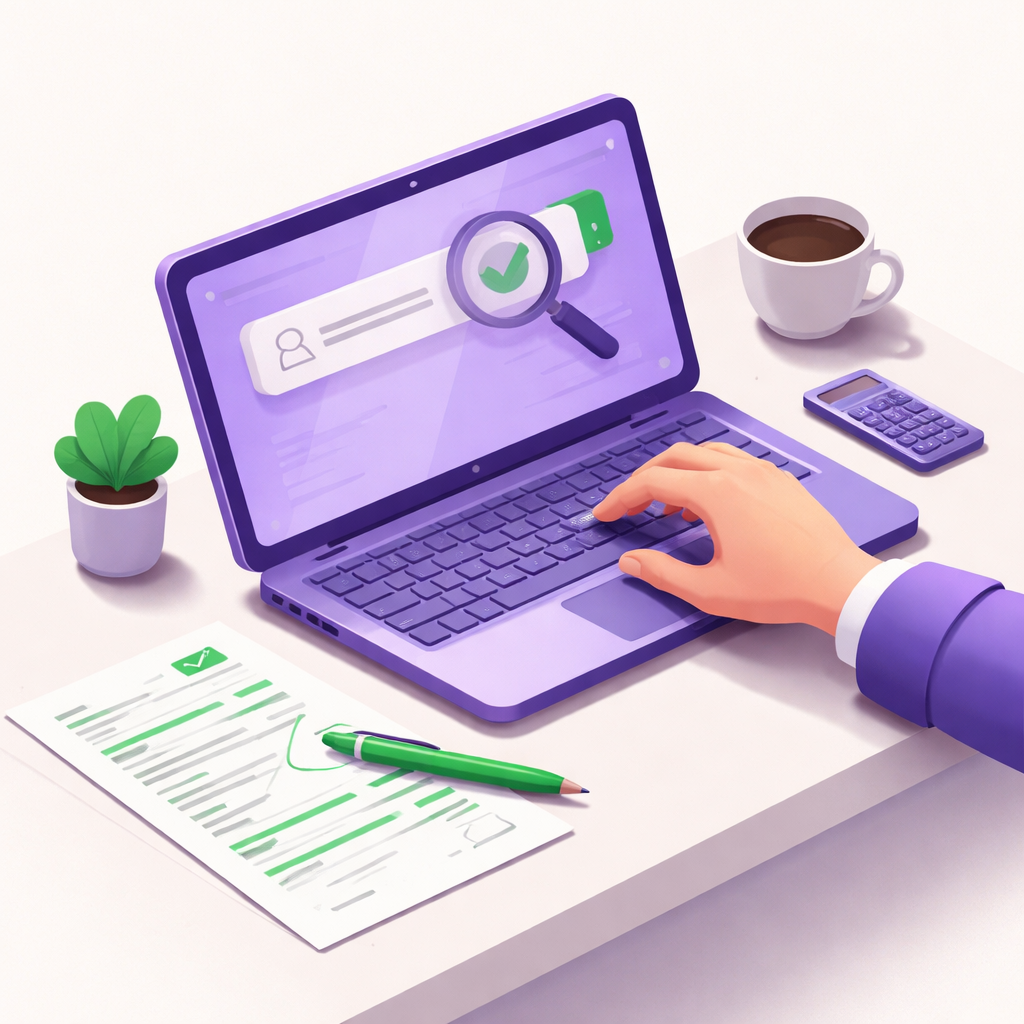 Illustration pour "Comment vérifier un SIRET artisan 2 minutes étape par étape"