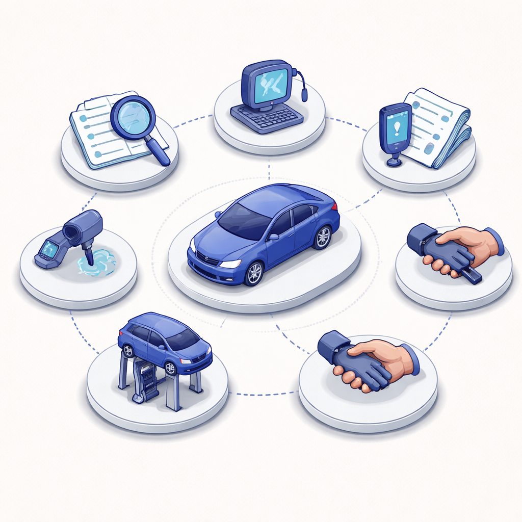 Illustration pour "Méthode DEEPEN : structure pour verifier voiture occasion avant achat"