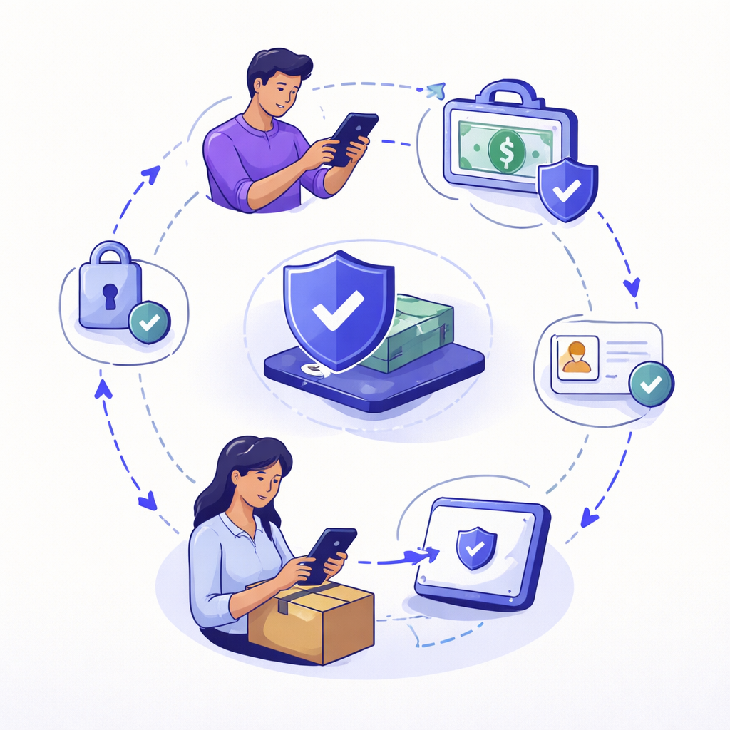Illustration pour "How to reduce risk in private and online transactions"