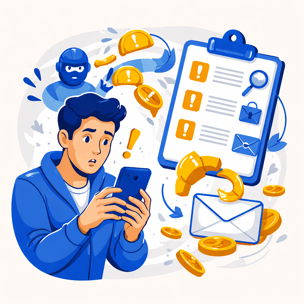 Illustration pour "Qué hacer si sufre una <strong>estafa bizum entre particulares cómo recuperar dinero</strong>"