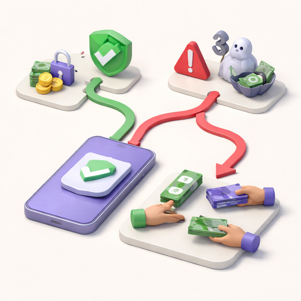 Illustration pour "How to pay and get paid more safely on Marketplace"