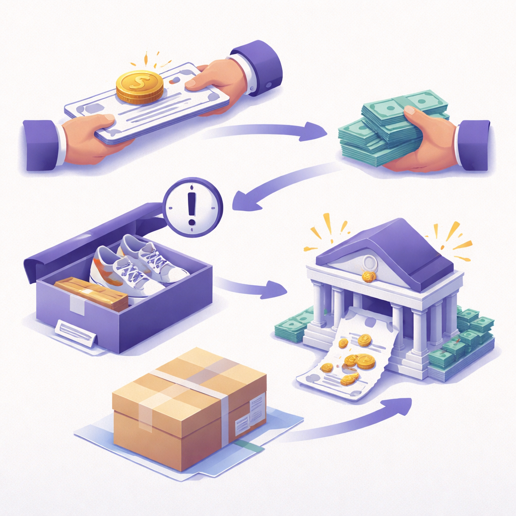 Illustration pour "<strong>Fake check fraud how to spot</strong> in private sales"