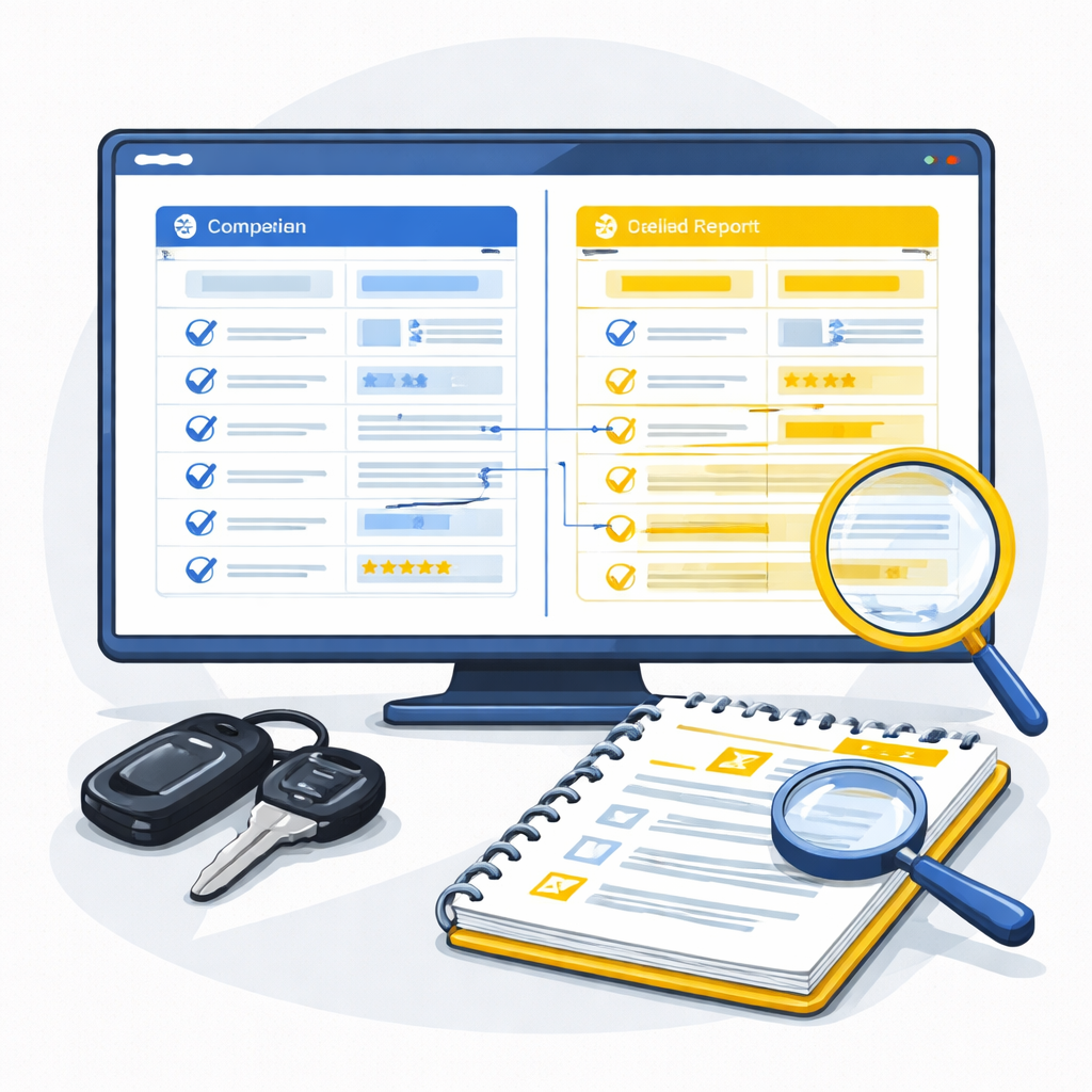Illustration pour "Comparatif complet : ce que HistoVec montre et ce qu’un rapport payant peut ajouter"