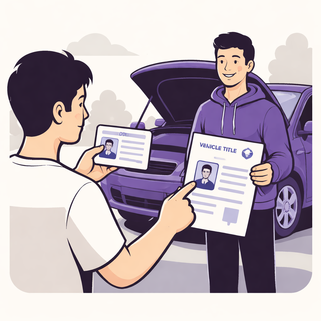 Illustration pour "Start with seller verification before you inspect the car"