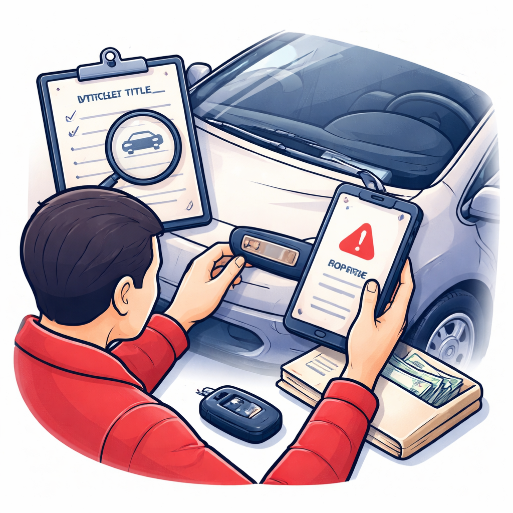 Illustration pour "Red flags to watch for when using a <strong>vin lookup tool</strong>"