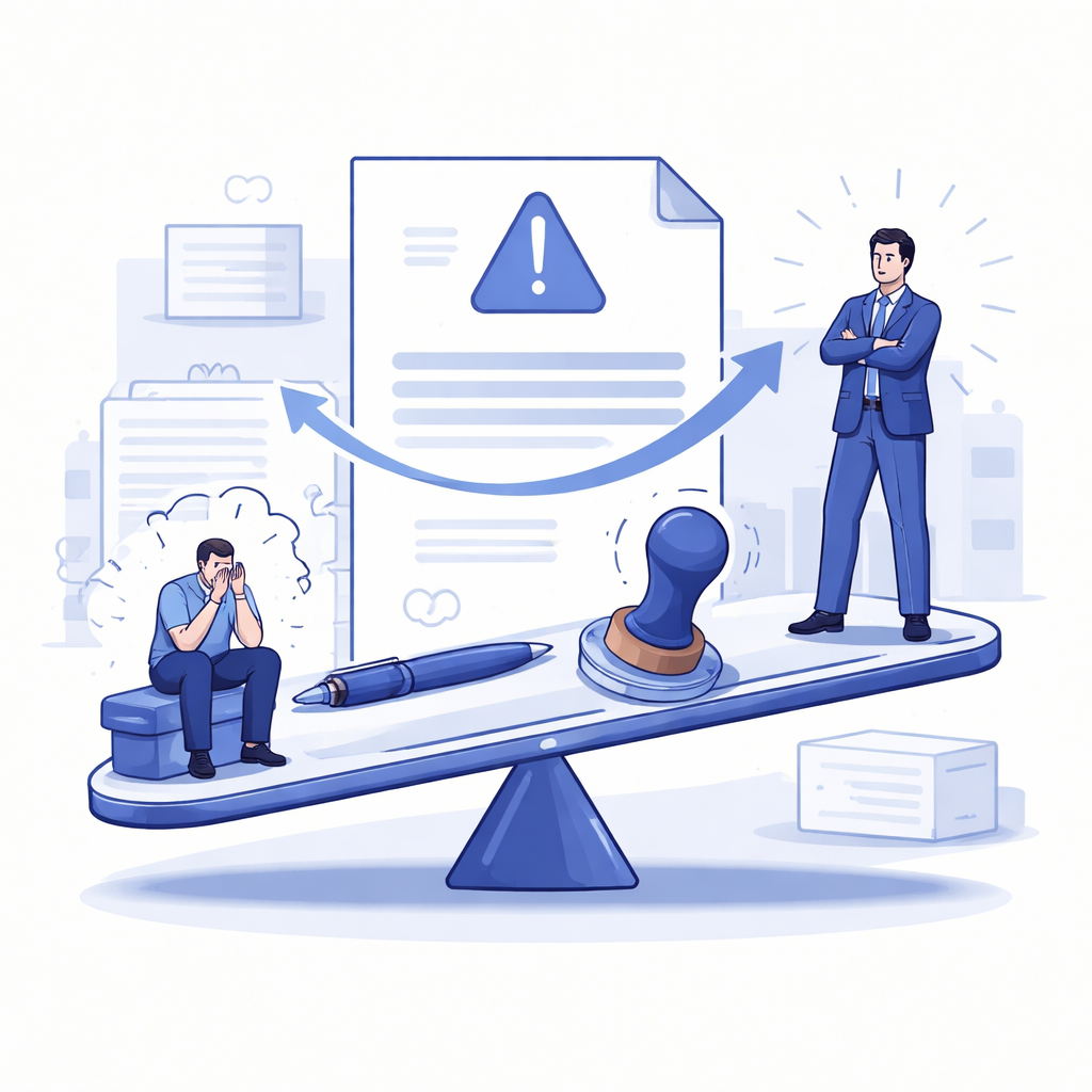 Illustration pour "Pourquoi la mise en demeure change souvent le rapport de force"