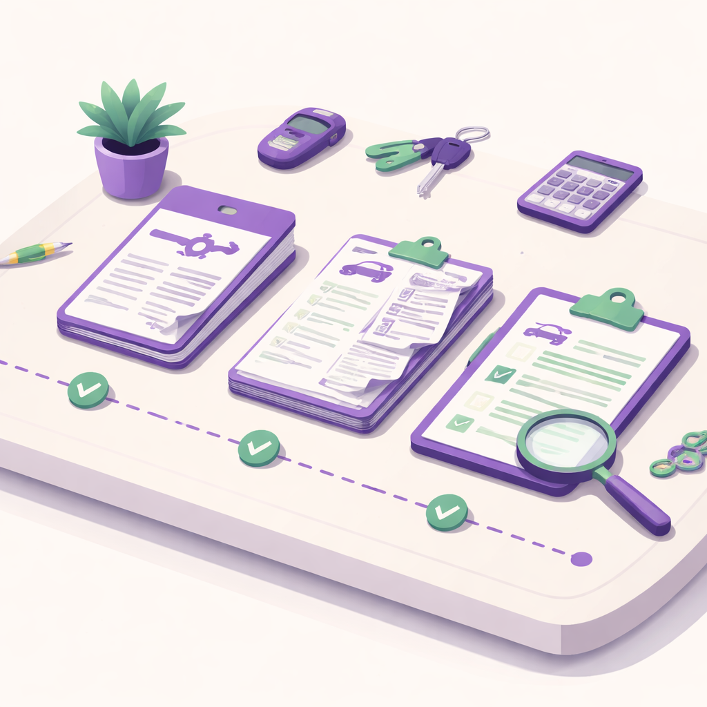 Illustration pour "Quels documents vérifier pour confirmer un kilométrage"