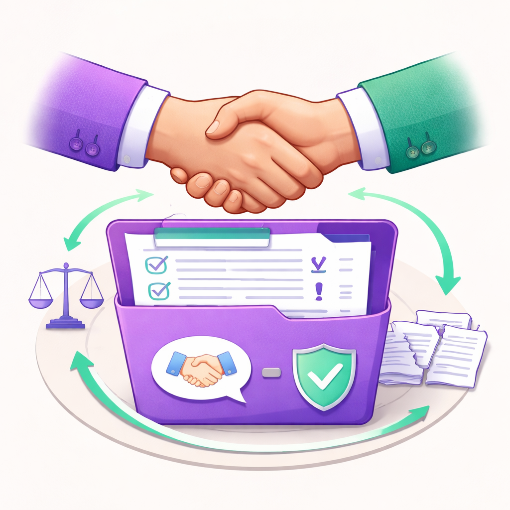 Illustration pour "Pourquoi la conciliation est souvent la première étape utile"