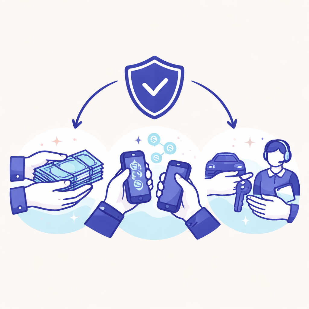 Illustration pour "Quali metodi usare per un <strong>pagamento privato vendita sicuro</strong>"