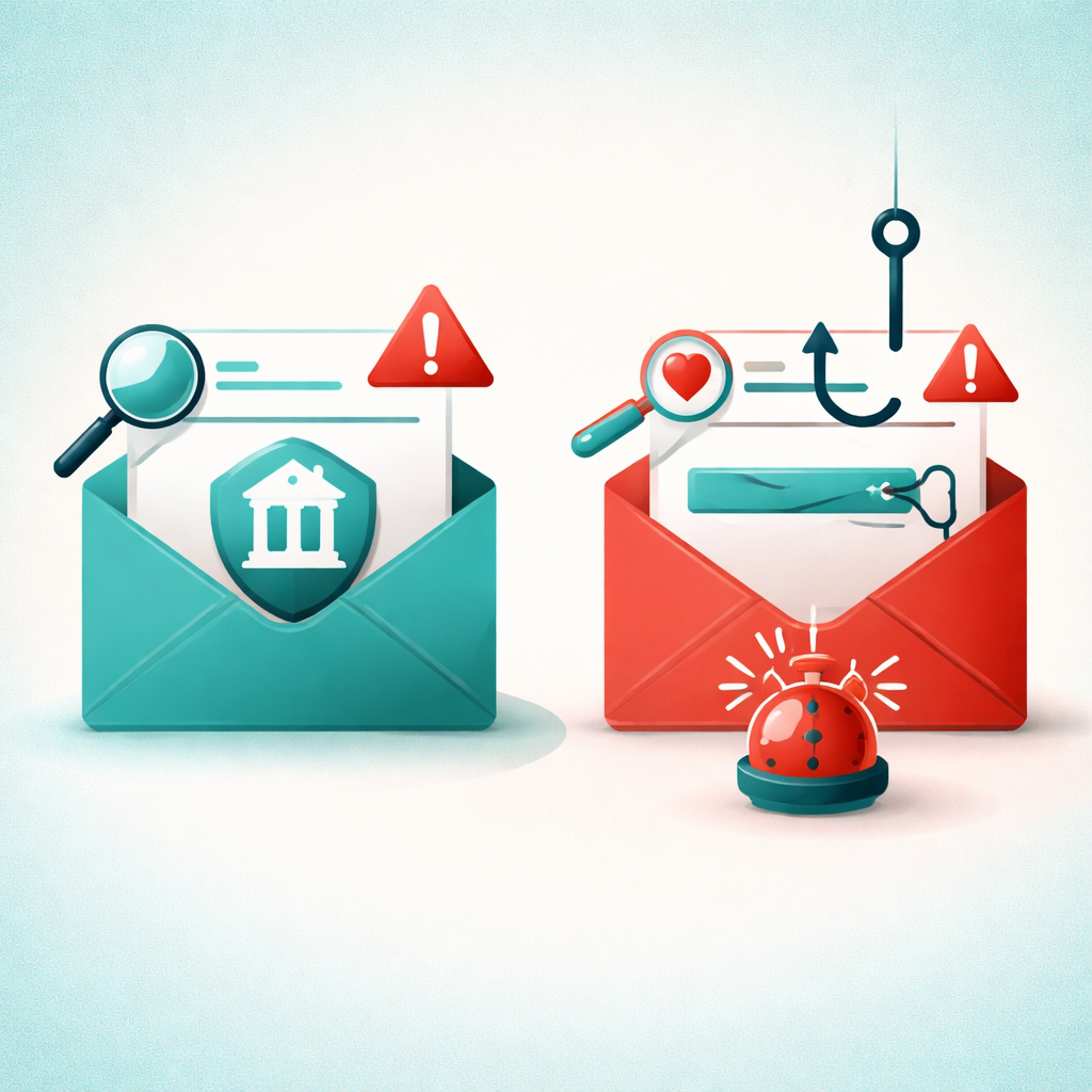 Illustration pour "Die 10 wichtigsten Warnzeichen für eine <strong>verdächtige email bank</strong>"