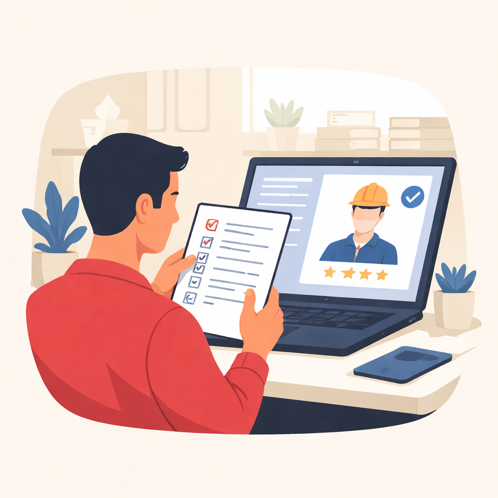 Illustration pour "qualibat vérification artisan gratuit permet de confirmer une qualification, pas de tout valider"