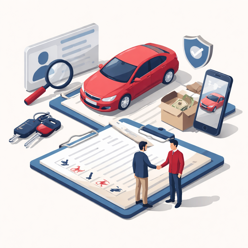 Illustration pour "<strong>scheckbetrug autokauf</strong>: warum Fahrzeuge besonders betroffen sind"