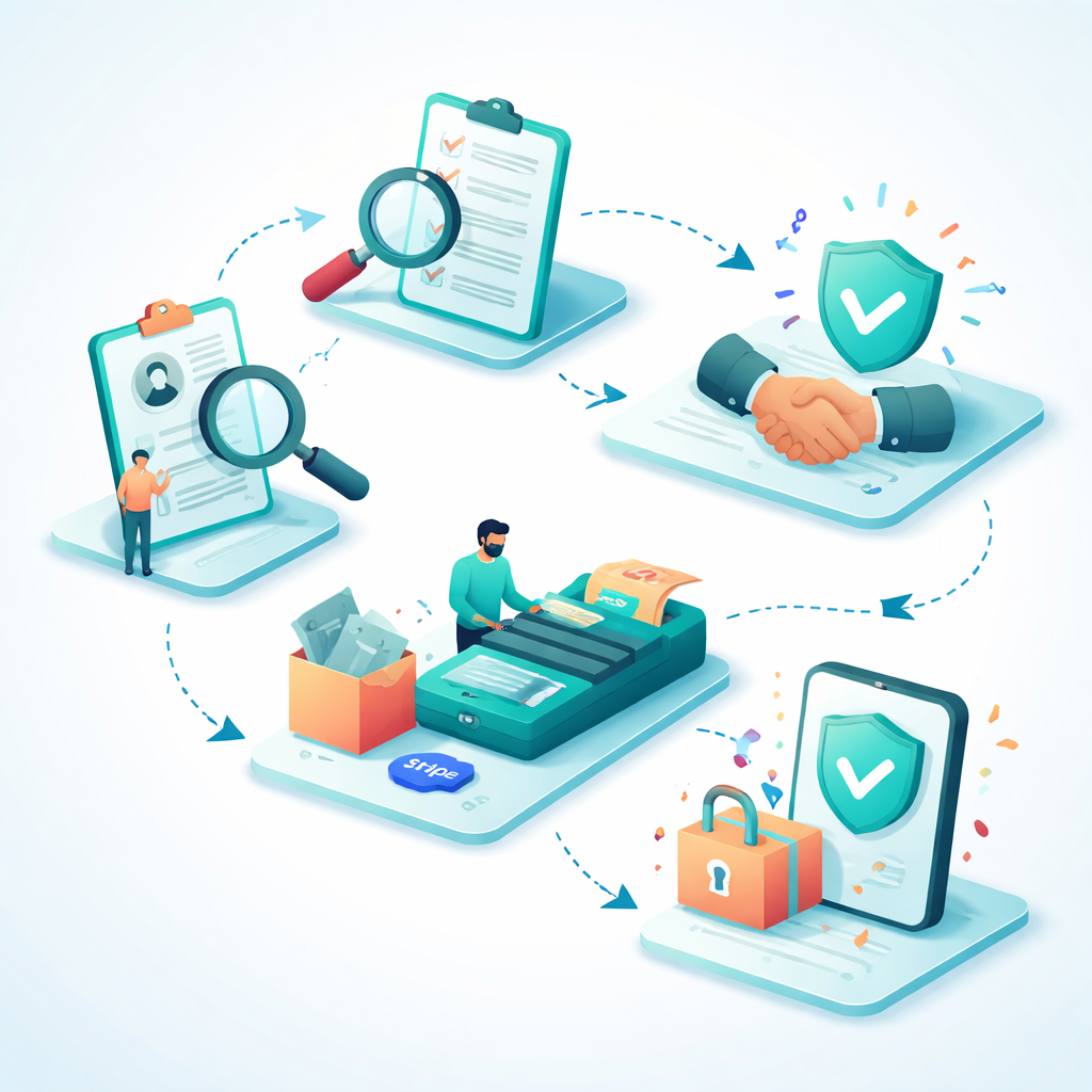 Illustration pour "Cómo funciona <strong>trust protect</strong> paso a paso"