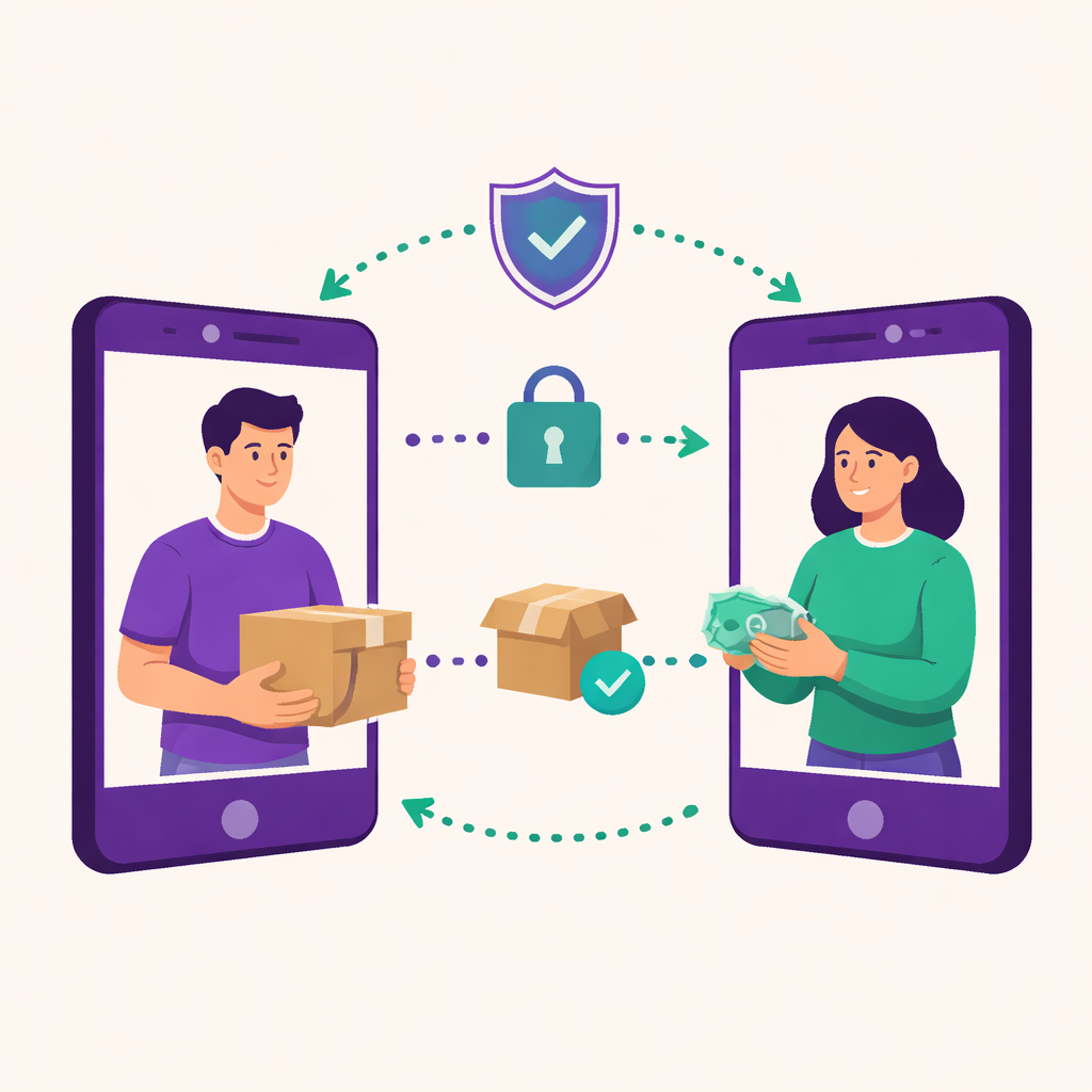 Illustration pour "trustprotect.fr sert à encadrer techniquement une transaction"