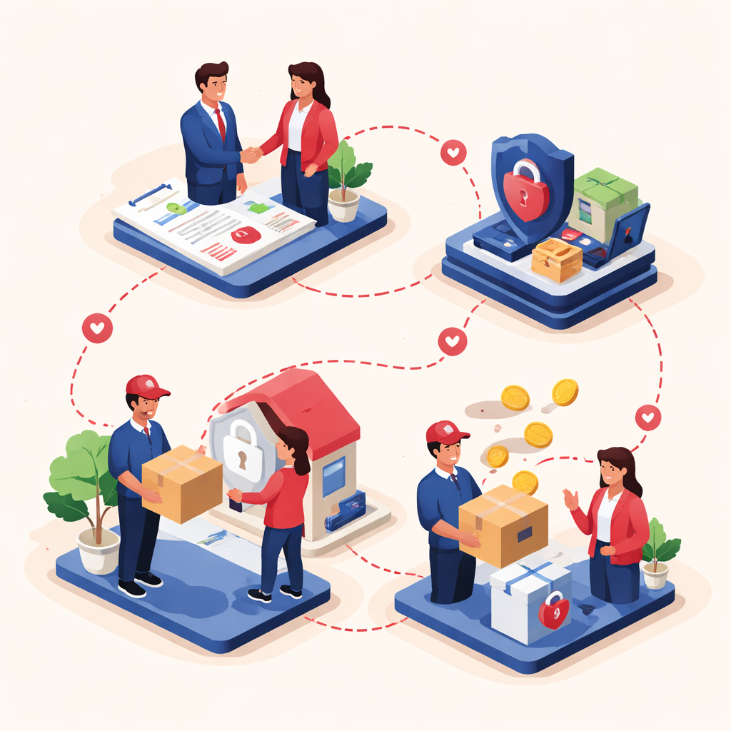 Illustration pour "Cómo funciona <strong>trustprotect.fr</strong> paso a paso"