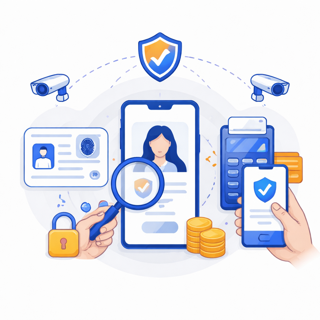 Illustration pour "Proceso de verificación seguro y pago supervisado por Stripe"