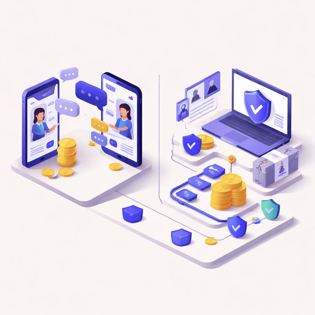 Illustration pour "Quali vantaggi offre <strong>trustprotect.fr</strong> nelle vendite tra privati"