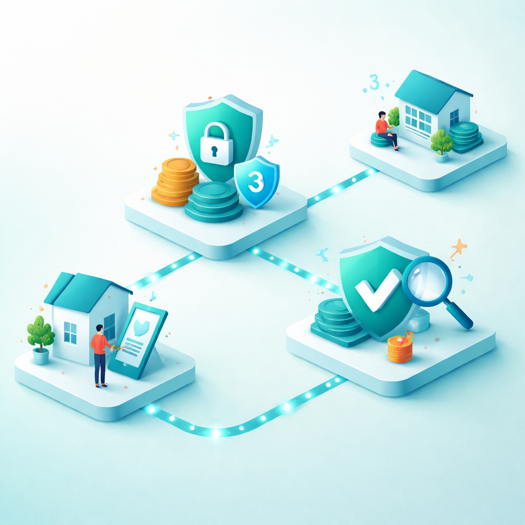 Illustration pour "How the <strong>trustprotect.fr</strong> secured payment flow works"