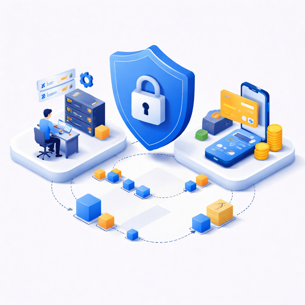 Illustration pour "Welche Rolle spielen die Zahlungsdienste bei <strong>trustprotect.fr</strong>?"