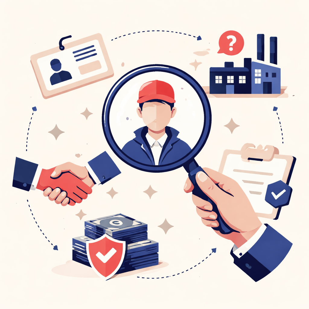 Illustration pour "How to verify an <strong>unknown supplier</strong> step by step"