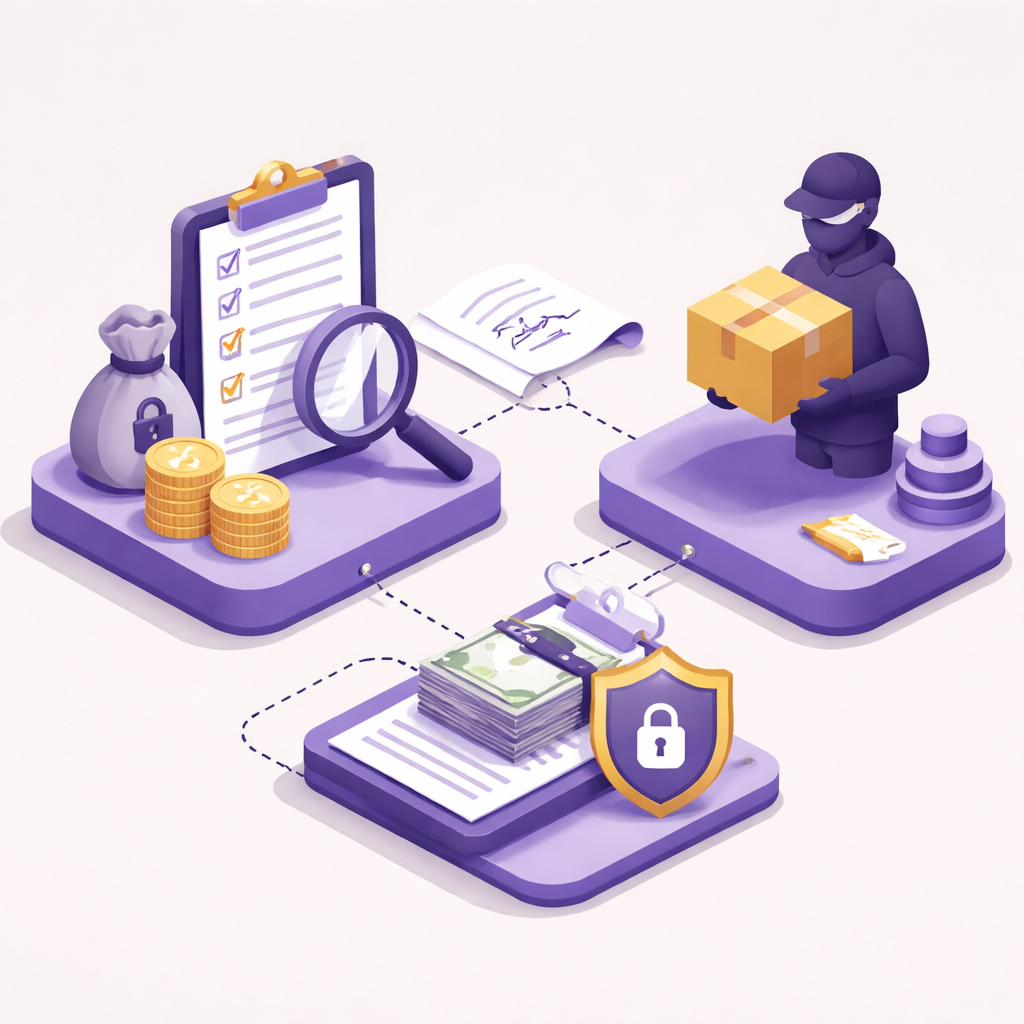 Illustration pour "How to structure payment safely with an unknown supplier"
