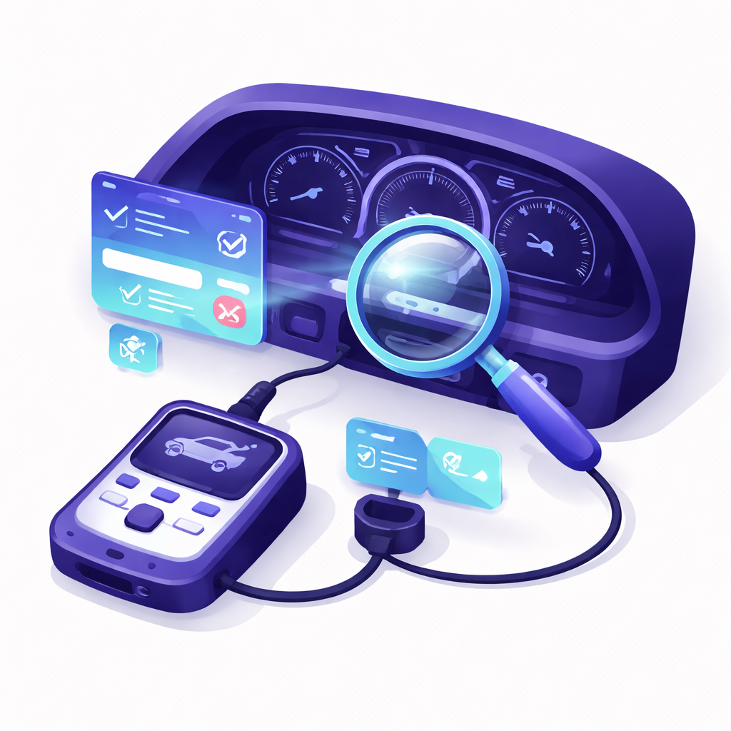 Illustration pour "<strong>Vehicle odometer fraud how to detect</strong> on modern digital dashboards"