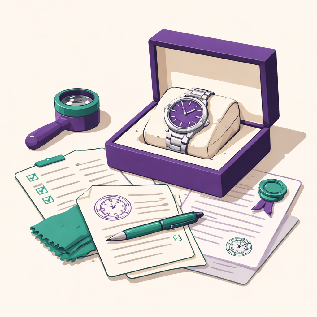 Illustration pour "Vendre une montre de luxe en sécurité commence par une préparation rigoureuse"