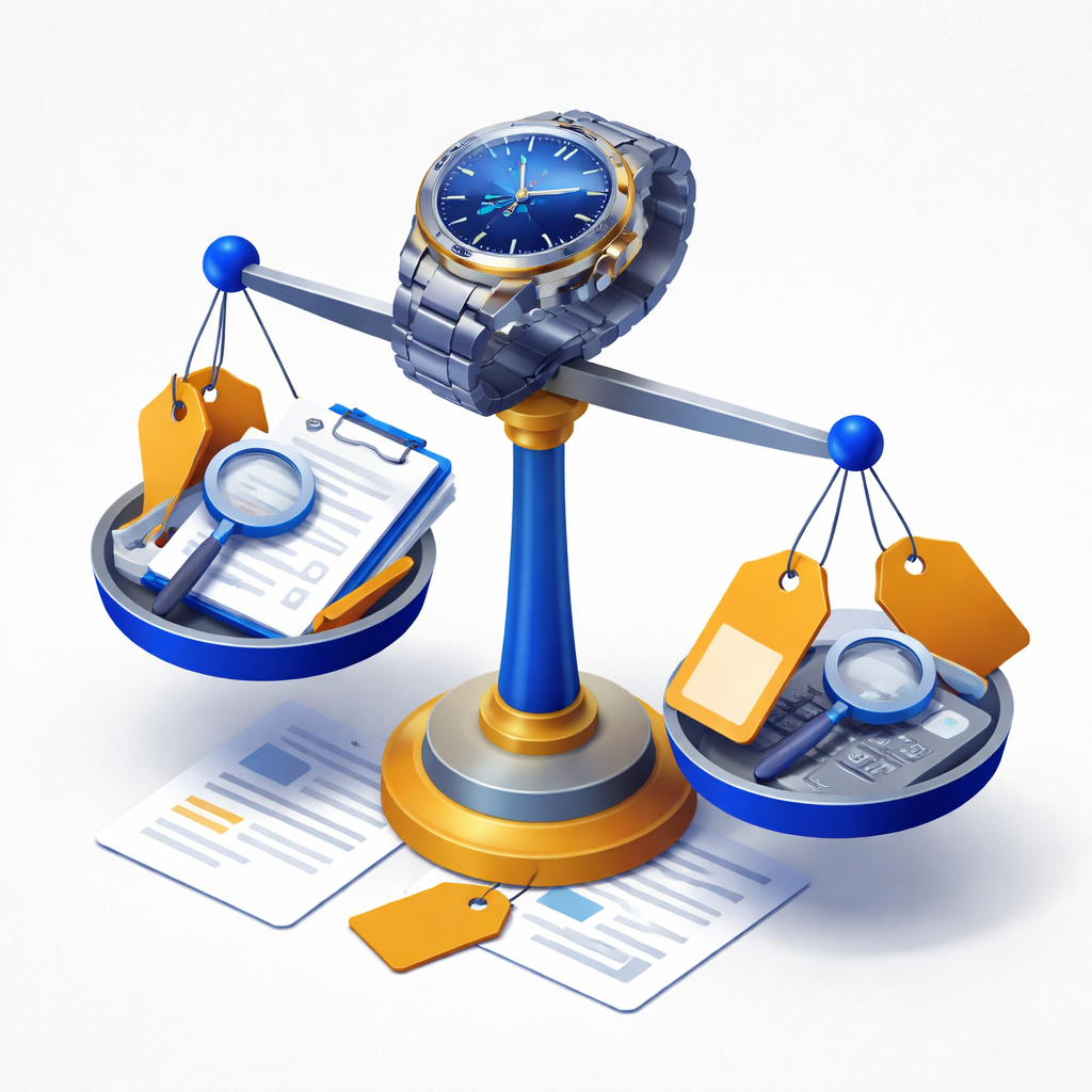Illustration pour "Comment fixer le bon prix pour vendre une montre de luxe en sécurité"
