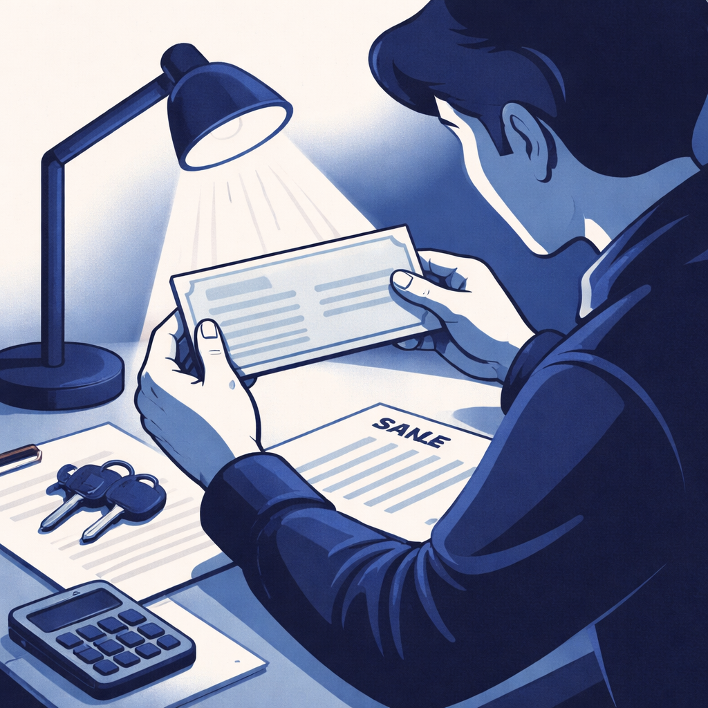 Illustration pour "Vérifier chèque de banque commence par comprendre ce document"