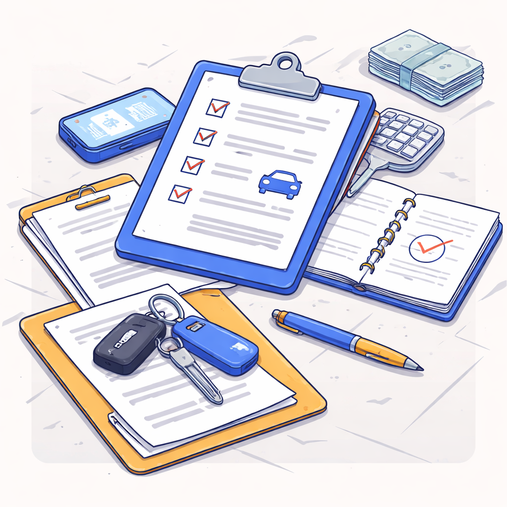 Illustration pour "Comment organiser un <strong>virement bancaire voiture</strong> sans improviser le jour J"